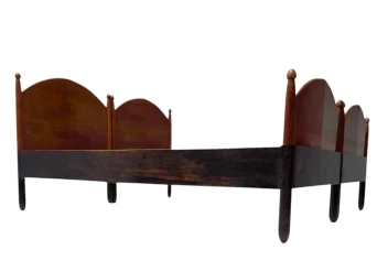 Willem Penaat Art Deco Amsterdamse School Twin Beds for Metz & Co., 1920s